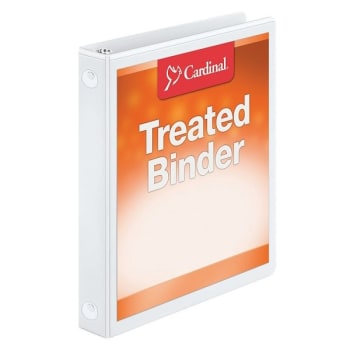 Image for Cardinal® Treated ClearVue White 1" Locking Round Ring Binder from HD Supply