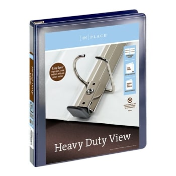 Image for Office Depot® Navy Heavy-Duty 1" D-Ring View Binder from HD Supply