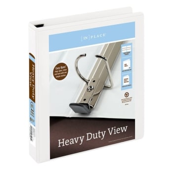 Image for Office Depot® White Heavy-Duty 1-1/2" D-Ring View Binder from HD Supply