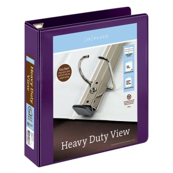 Office Depot® Purple Heavy-Duty 2" D-Ring View Binder