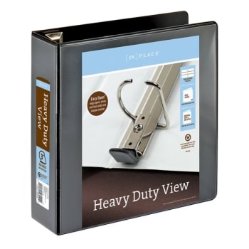 Office Depot® Black Heavy-Duty 3" D-Ring View Binder