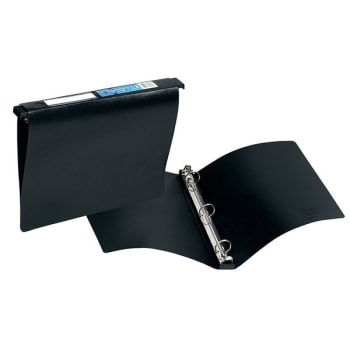 Image for Avery® Black 1" Round Ring Hanging Storage Flexible Non-View Binders from HD Supply