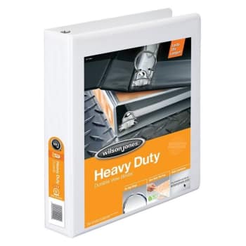 Image for Wilson Jones® White Heavy-Duty Round Ring View Binder With Extra Durable Hinge from HD Supply