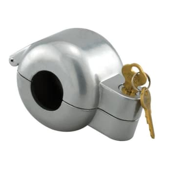 Door Knob Lockout Device w/ 2 Keys (Gray)