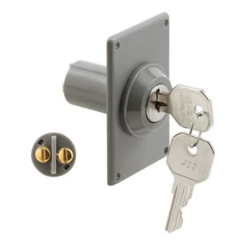 Electric Key Switch, 3/4in Out Dia, Hardwired