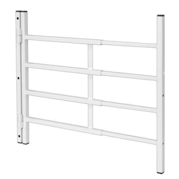 22 - 38 in. Hinged 4-Bar Window Grille (White)