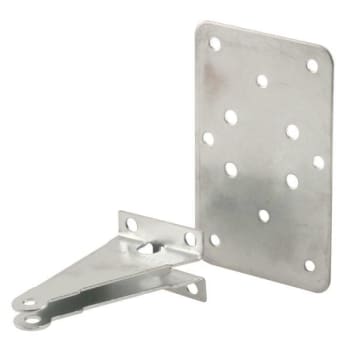 Image for Jamb Bracket W/plate, 2-1/2in X 4-1/16in, Stl Constrt, Mill from HD Supply