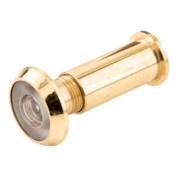 Defender Security 9/16in Bore 180-Degree Solid Brass. Bright Brass , Door Viewer