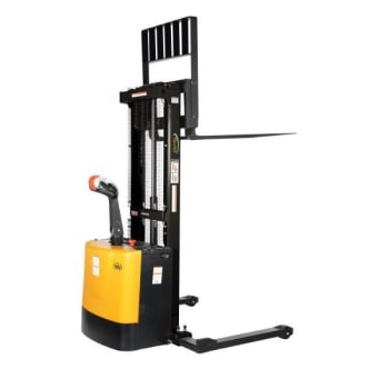 Image for Vestil Adjust Powered Lift Stacker 62 Inches Raised from HD Supply