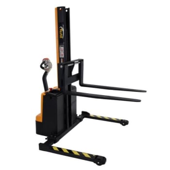 Image for Vestil Stacker Power Lift/drive Adj Forks 62 Inches 1500 Lb from HD Supply