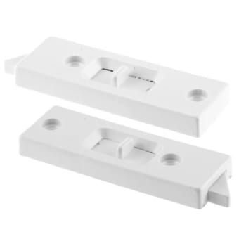 Image for White Vinyl Vertical Hung Sliding Window Lock 1 Pair from HD Supply
