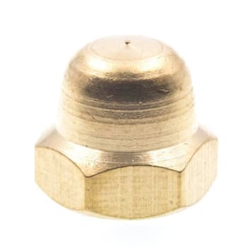 Image for Acorn Cap Nuts, #10-24, Brass, Package Of 10 from HD Supply