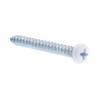 Image for Sheet Metal Screws, #8 1-1/2in, Zc Steel W/ White Hd, Package Of 25 from HD Supply