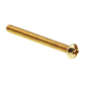 Image for Machine Screws, Rd Hd, Phil/slot Comb Dr, #8, Brass, Package Of 25.. from HD Supply