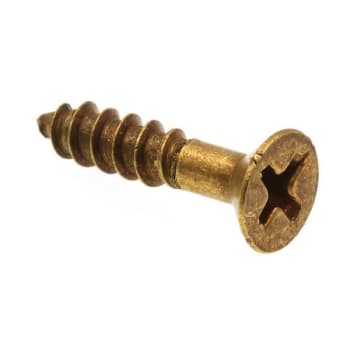 Image for Wood Screws, Flat Hd, Phil Dr, #8 X 3/4in, Brass, Package Of 25 from HD Supply