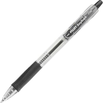 Image for Pilot Black/clear Easy Touch Retractable Fine Ballpoint Pen 0.7mm, Package Of 12 from HD Supply