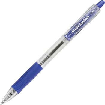 Image for Pilot Blue/clear Easy Touch Retractable Fine Ballpoint Pen 0.7mm, Package Of 12 from HD Supply