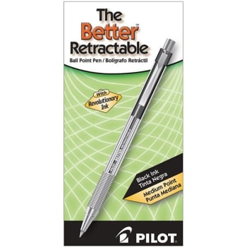 Image for Pilot Better Black/Black Medium Retractable Ballpoint Pen 1mm, Package Of 12 from HD Supply