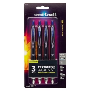 Image for Uni-Ball® Signo Gel 207 Blue W/clear Barrel Retractable Gel Pen 0.7mm, Box Of 8 from HD Supply