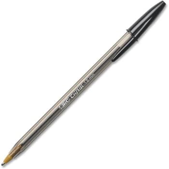 BIC® Cristal Stick Black Bold Point Pen (24-Box)