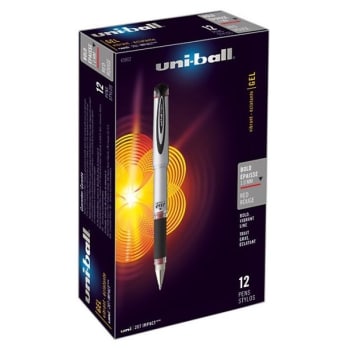 Uni-Ball® 207 Impact Red W/red/gray Barrel Bold Point Gel Pen 1mm (12-Pack)