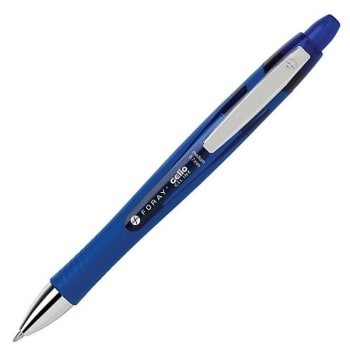 Image for Foray® Super Comfort Grip Blue Retractable Gel Pen 0.7mm, Package Of 12 from HD Supply