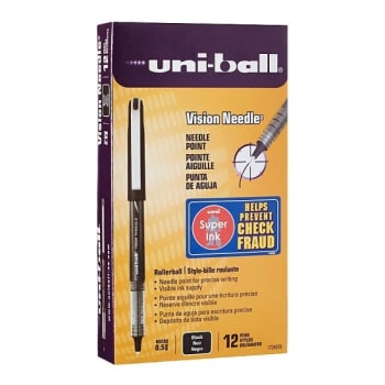 Image for Uni-Ball® Vision Black/black Micro Point Rollerball Pen .5mm (12-Pack) from HD Supply