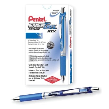 Image for Pentel® Energel™ Rtx Blue Retractable Liquid Gel Pen 0.7mm, Package Of 12 from HD Supply