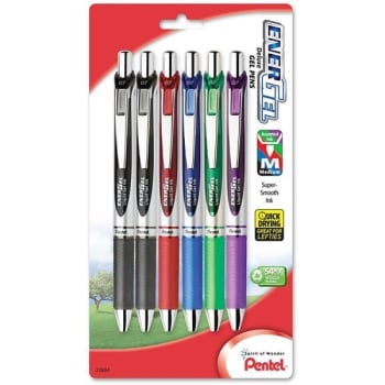 Image for Pentel® Energel™ Assorted Rtx Retractable Liquid Gel Pen 0.7mm, Package Of 6 from HD Supply