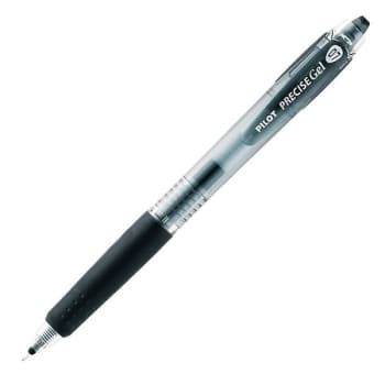 Image for Pilot Precise Begreen Black/black Gel Rollerball Pen .7mm (12-Pack) from HD Supply