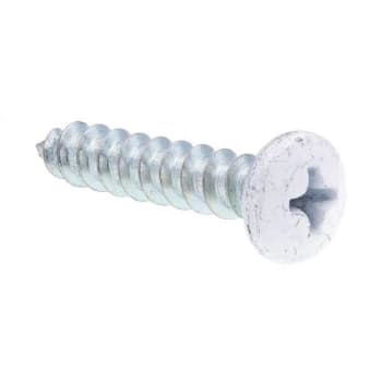 Image for Sheet Metal Screws, #10 X 1in, Zc Steel W/ White Hd, Package Of 25 from HD Supply