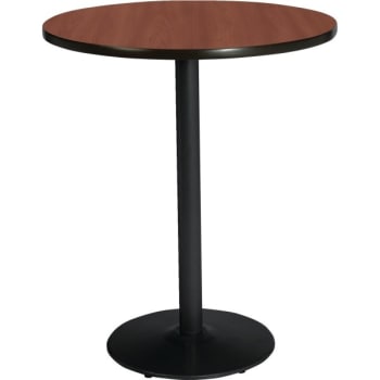 Kfi Seating 30 In Round Bistro Table W/ Mahogany Top