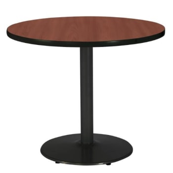 Image for KFI Seating 42 in Round Bistro Table w/ Mahogany Top from HD Supply