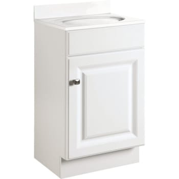 Image for Seasons® 18"W X 32.5"H X 16"D White Bath Vanity Cabinet from HD Supply