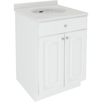 Image for Seasons® 24"W X 32.5"H X 21"D White Bath Vanity Cabinet from HD Supply