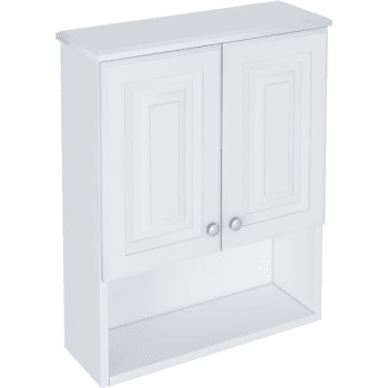 Image for Seasons® 21"W X 26"H X 6"D White "Over The John" Vanity Wall Cabinet from HD Supply