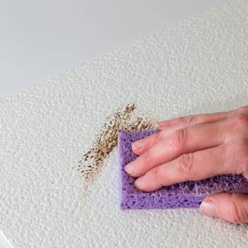 Genesis™ 2ft X 2ft Stucco Pro Flat White Lay In Ceiling Tile, Case Of 12