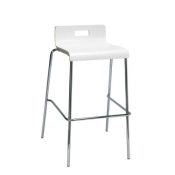 Image for Kfi Seating Jive Low Back Barstool, White from HD Supply
