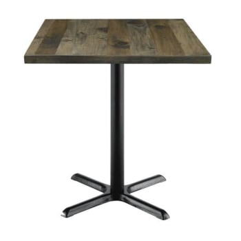 Image for Kfi Seating Urban Loft 30 X 30 X 36 In Square Vintage Wood Break Room Table (barnwood) from HD Supply