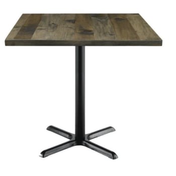 Image for Kfi Seating Urban Loft 36 X 36 X 36 In Square Vintage Wood Break Room Table (barnwood) from HD Supply
