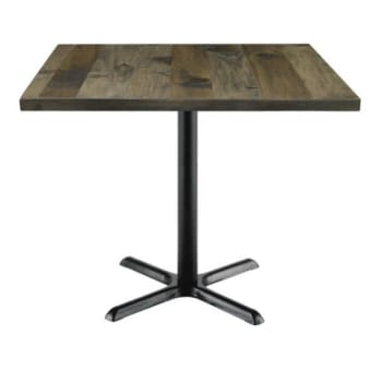 Image for KFI Seating Urban Loft 42 x 42 x 29 in Square Vintage Wood Break Room Table (Barnwood) from HD Supply