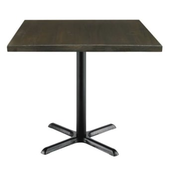 Image for KFI Seating Urban Loft 36 x 36 x 29 in Square Vintage Wood Break Room Table (Espresso) from HD Supply