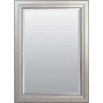 Image for American Pride® 32 x 40" Decorative Framed Beveled Mirror - 2.75" Brushed Nickel from HD Supply