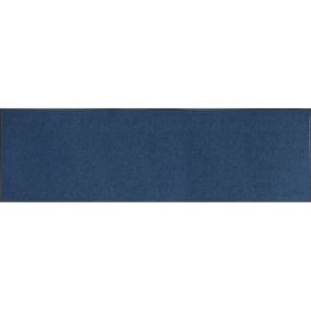 Image for Apache Mills Apache Chevron Ribbed 3' x 10' Indoor Slate Blue Floor Mat from HD Supply