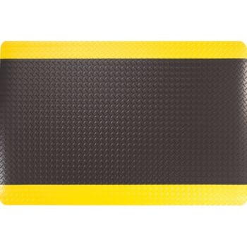 Image for Apache Mills Diamond Foot 2 X 3 Ft. Anti-Fatigue Mat (Black/yellow) from HD Supply