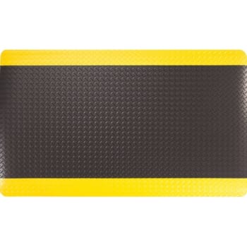 Image for Apache Mills Diamond Foot 3 X 5 Ft. Anti-Fatigue Mat (Black/yellow) from HD Supply