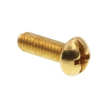 Image for Machine Screws, Rd Hd, Phil/Slot Comb Dr, #8, Brass, Package Of 25.. from HD Supply