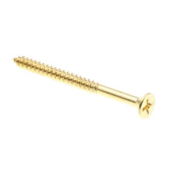 Image for Wood Screws, Flat Hd, Phil Dr, #10 X 2-1/2in, Brass, Package Of 20 from HD Supply