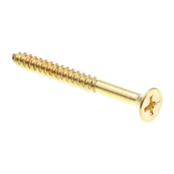 Image for Wood Screws, Flat Hd, Phil Dr, #10 X 2in, Brass, Package Of 25 from HD Supply