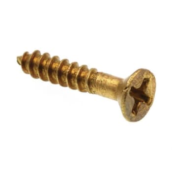 Image for Wood Screws, Flat Hd, Phil Dr, #6 X 3/4in, Brass, Package Of 25 from HD Supply